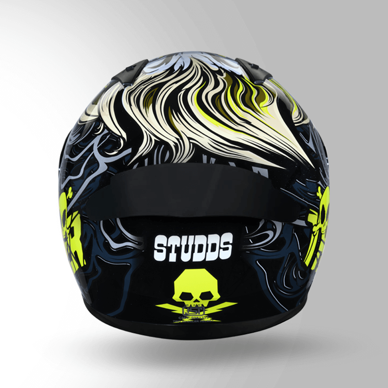 THUNDER D9 DECOR BLACK & YELLOW BACK VIEW