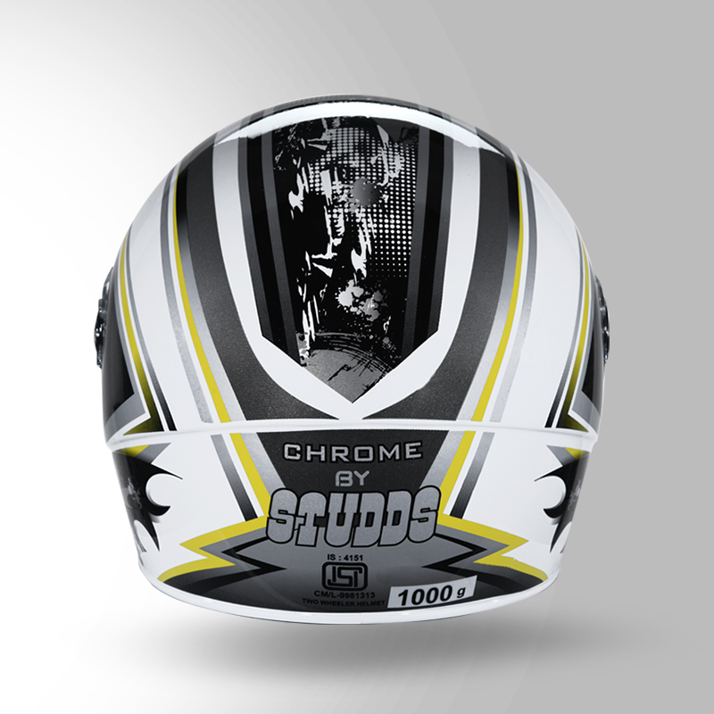 CHROME D1 DECOR WHITE & GREY BACK VIEW