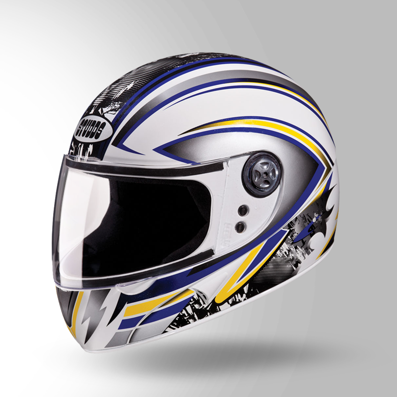 CHROME D1 DECOR WHITE & BLUE ISO VIEW