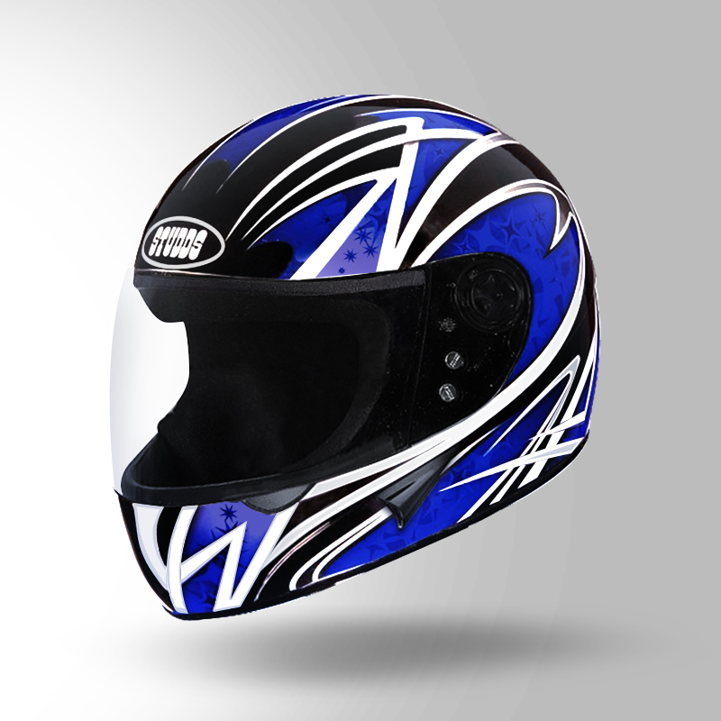 Black best sale blue helmet