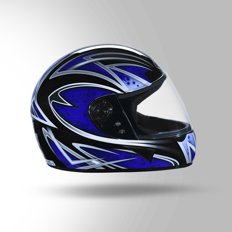 CHROME D2 DECOR BLACK & BLUE RIGHT VIEW