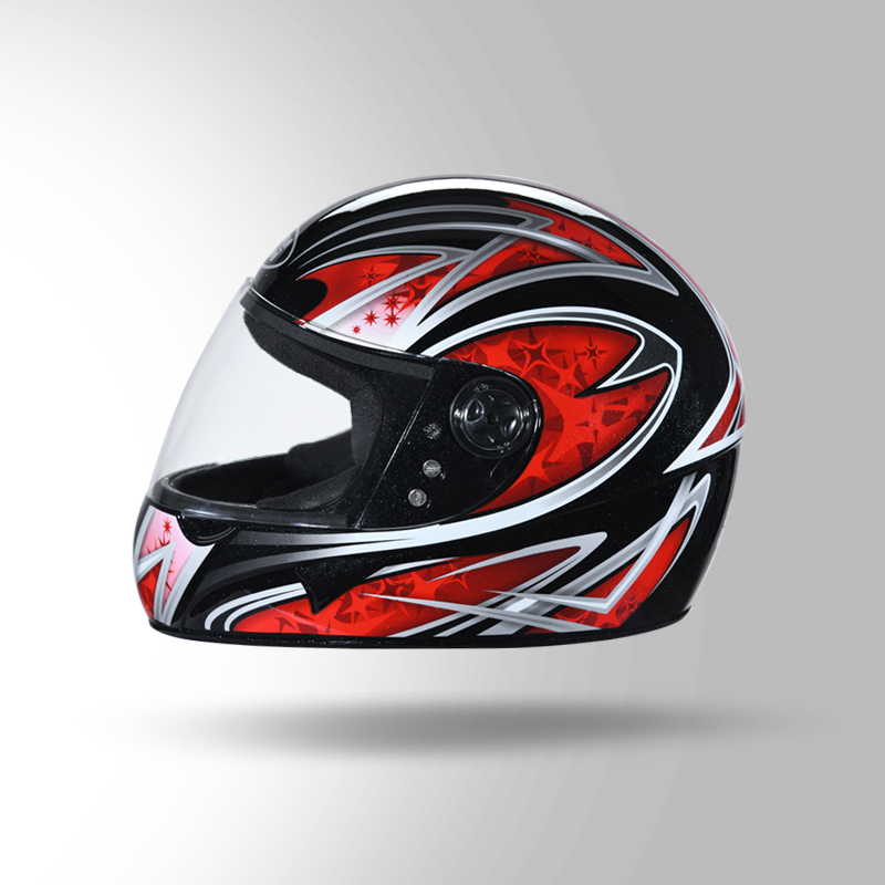 CHROME D2 DECOR BLACK & RED LEFT VIEW