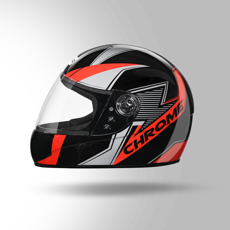 CHROME D5 DECOR BLACK & RED LEFT VIEW