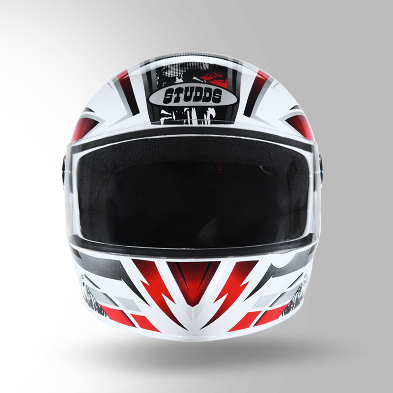 CHROME D1 DECOR WHITE & RED FRONT VIEW