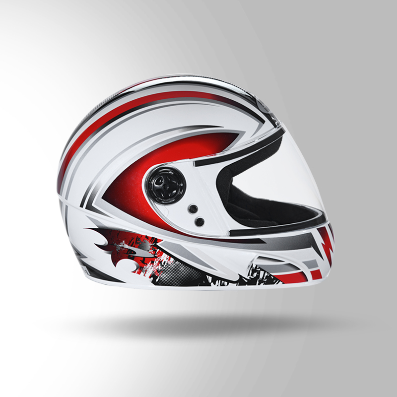 CHROME D1 DECOR WHITE & RED RIGHT VIEW