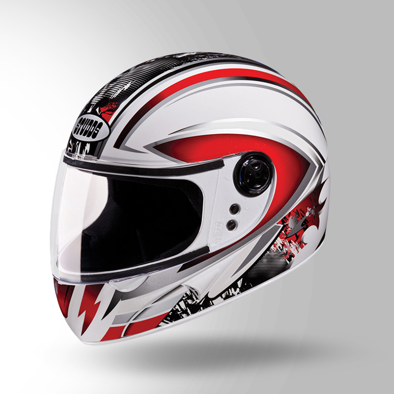CHROME D1 DECOR WHITE & RED ISO VIEW