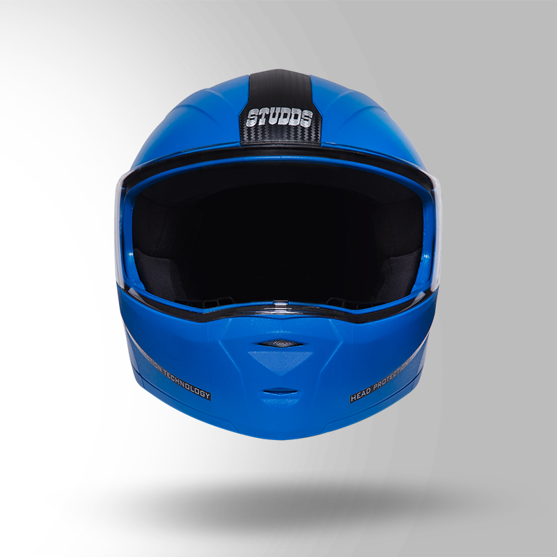 NINJA ELITE BLUE WITH CARBON STRIP FRONT VIEW