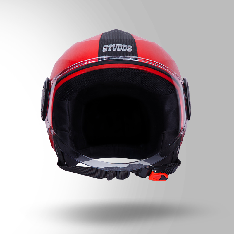 URBAN RED WITH BLACK STRIP FRONT VIEW