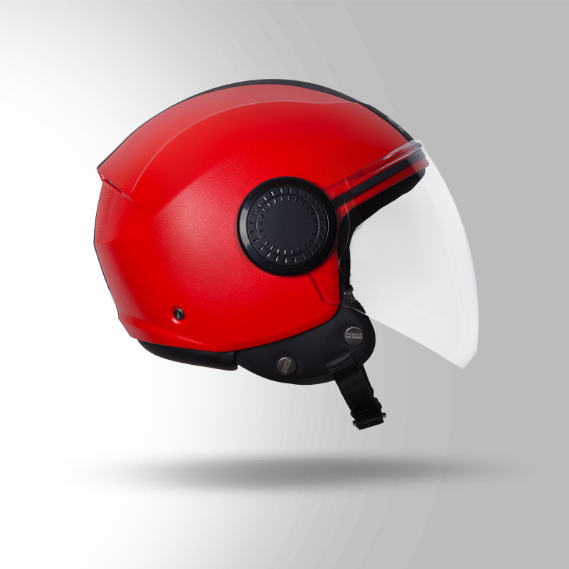 URBAN RED WITH BLACK STRIP RIGHT VIEW