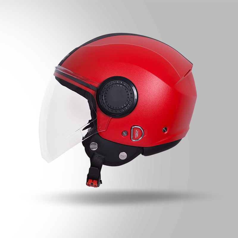 URBAN RED WITH BLACK STRIP LEFT VIEW