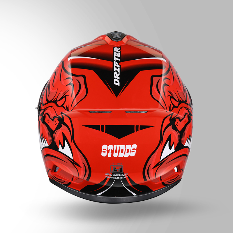 DRIFTER D1 DECOR RED & RED BACK VIEW