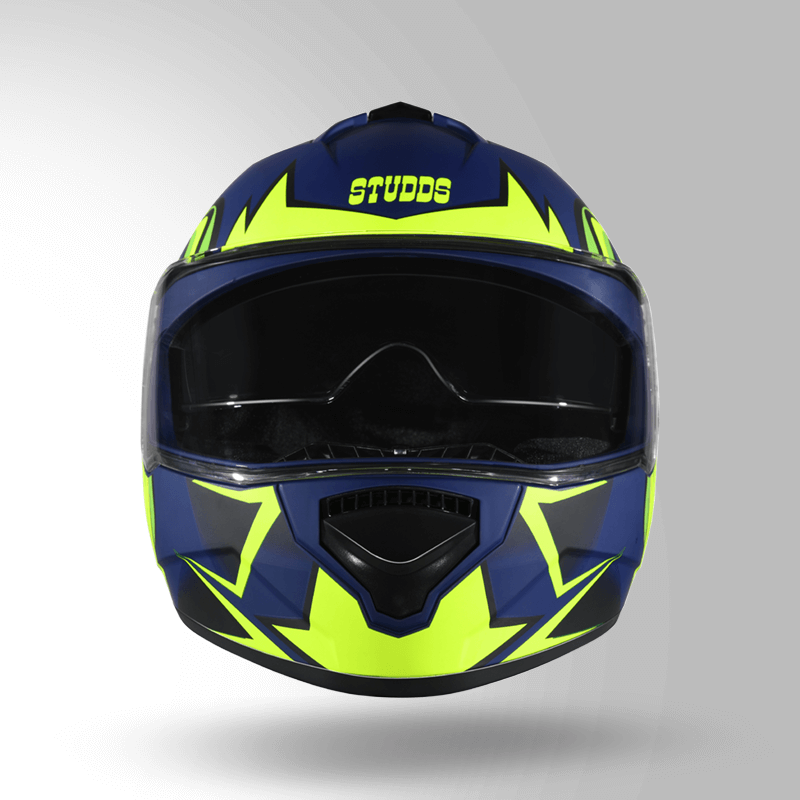 DRIFTER D1 DECOR MATT BLUE & YELLOW FGRONT VIEW