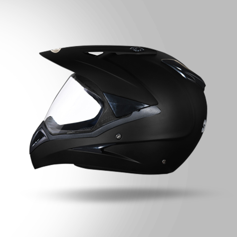 MOTOCROSS PLAIN BLACK LEFT VIEW