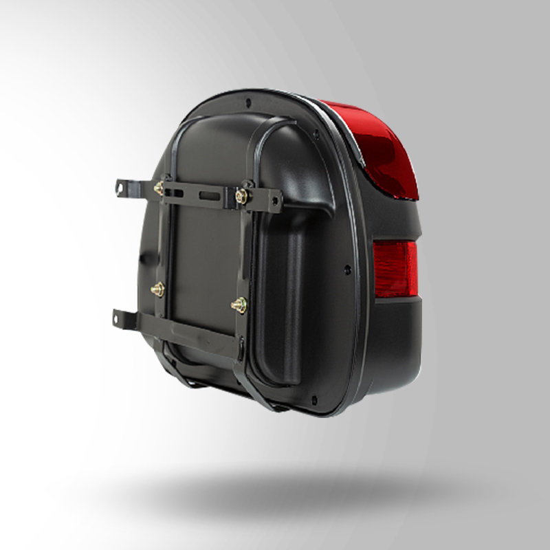 CRUISER BOX WITH MAIN FRAME WINE RED RIGHT SIDE BACK VIEW