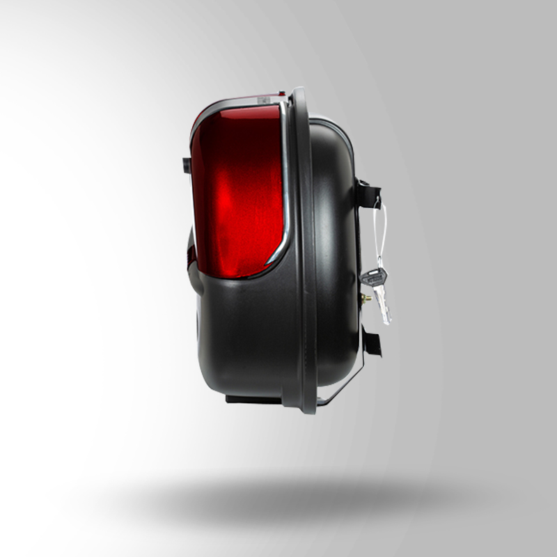 CRUISER BOX WITH MAIN FRAME WINE RED RIGHT VIEW