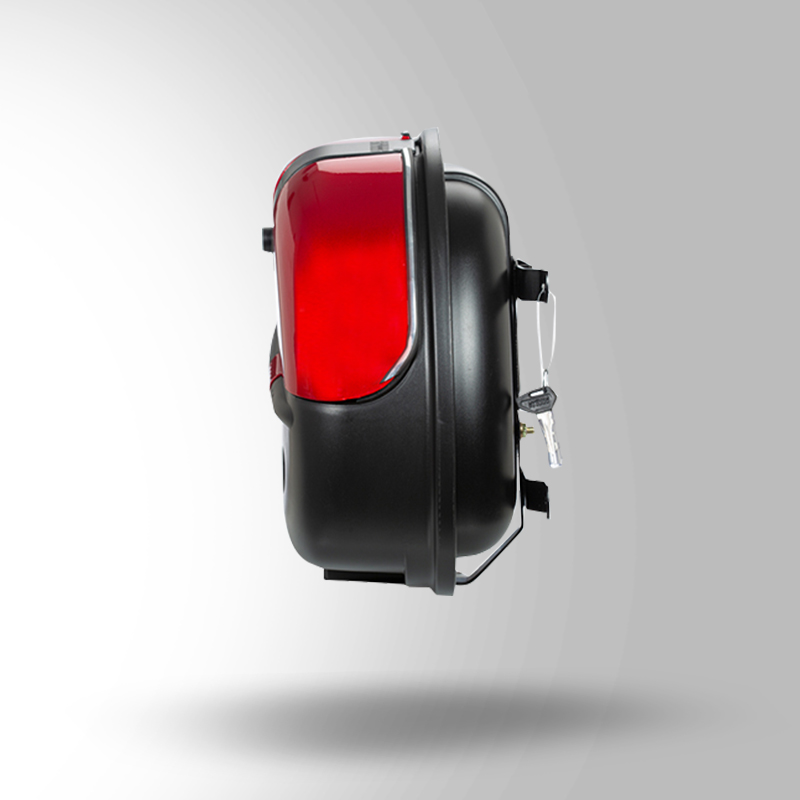 CRUISER BOX WITH MAIN FRAME CHERRY RED RIGHT VIEW