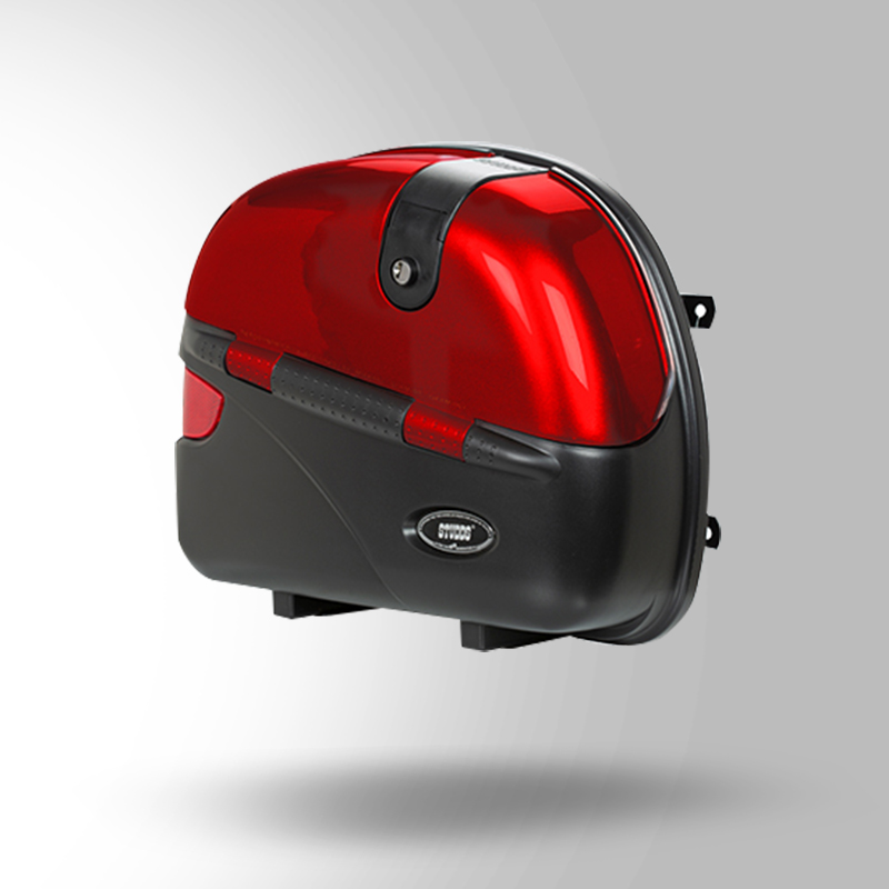 CRUISER BOX WITH MAIN FRAME CHERRY RED RIGHT SIDE VIEW