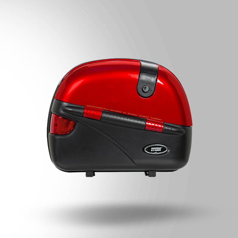 CRUISER BOX WITH MAIN FRAME CHERRY RED FRONT VIEW