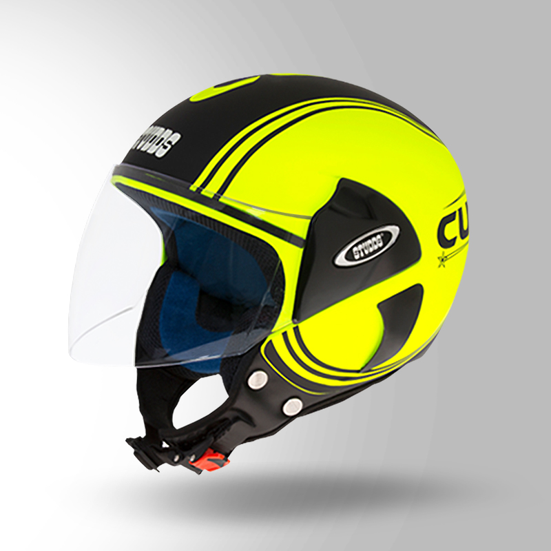 CUB D4 DECOR MATT NEON YELLOW & BLACK ISO VIEW