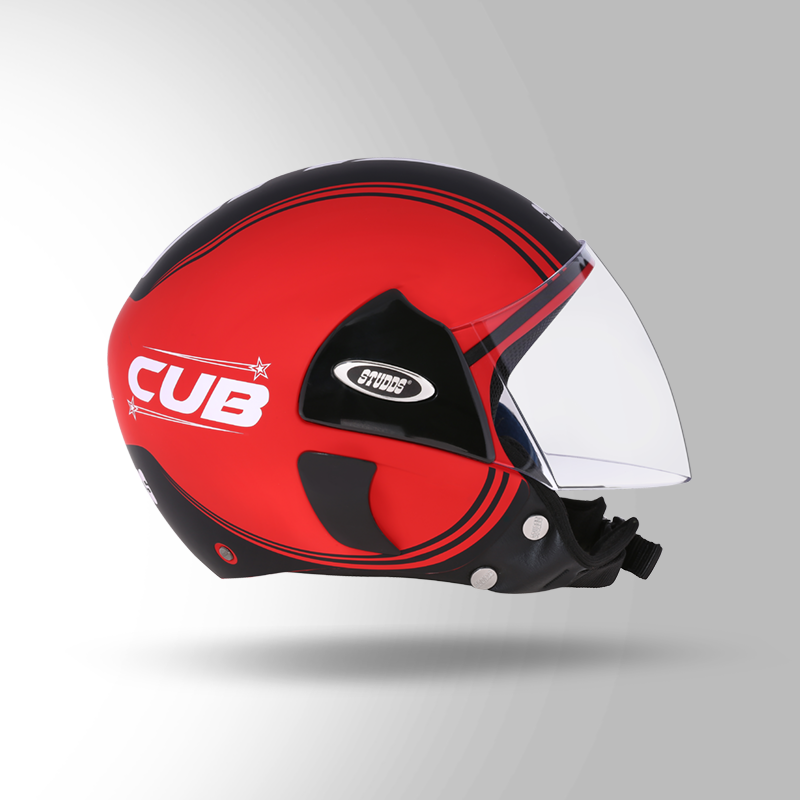 CUB D4 DECOR MATT RED & BLACK RIGHT VIEW