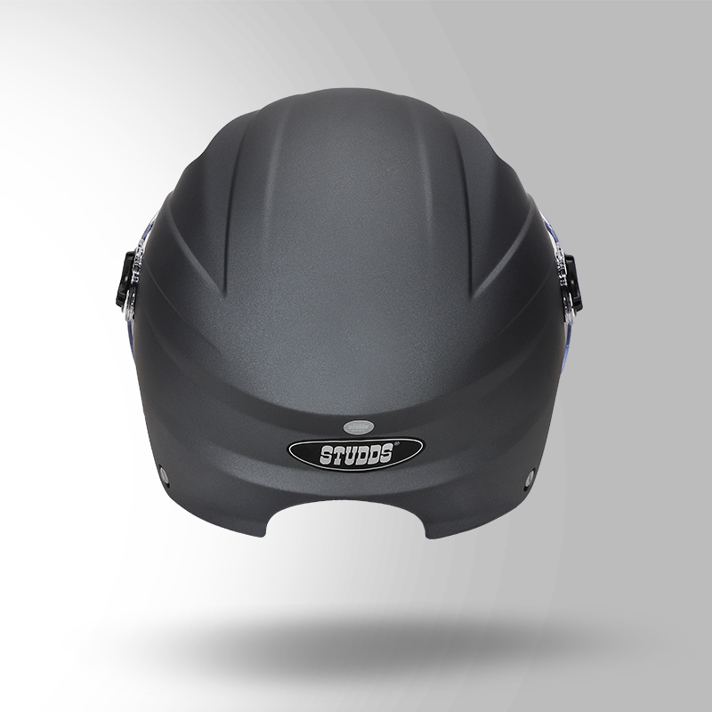 DAME BICYCLE HELMET MATT GUN GREY BACK VIEW