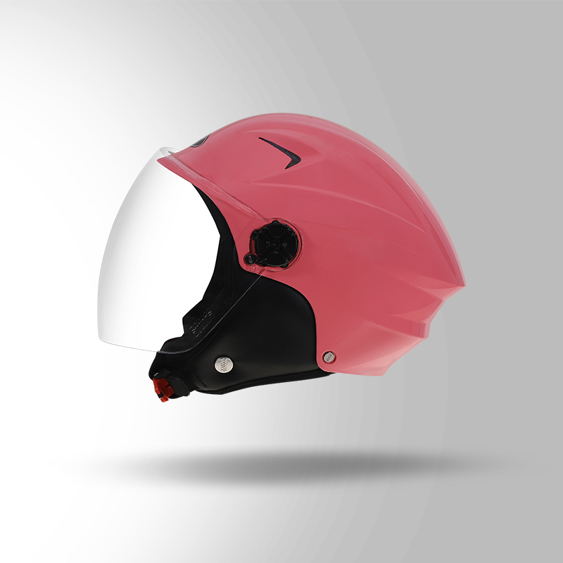 DAME BICYCLE HELMET PINK LEFT VIEW