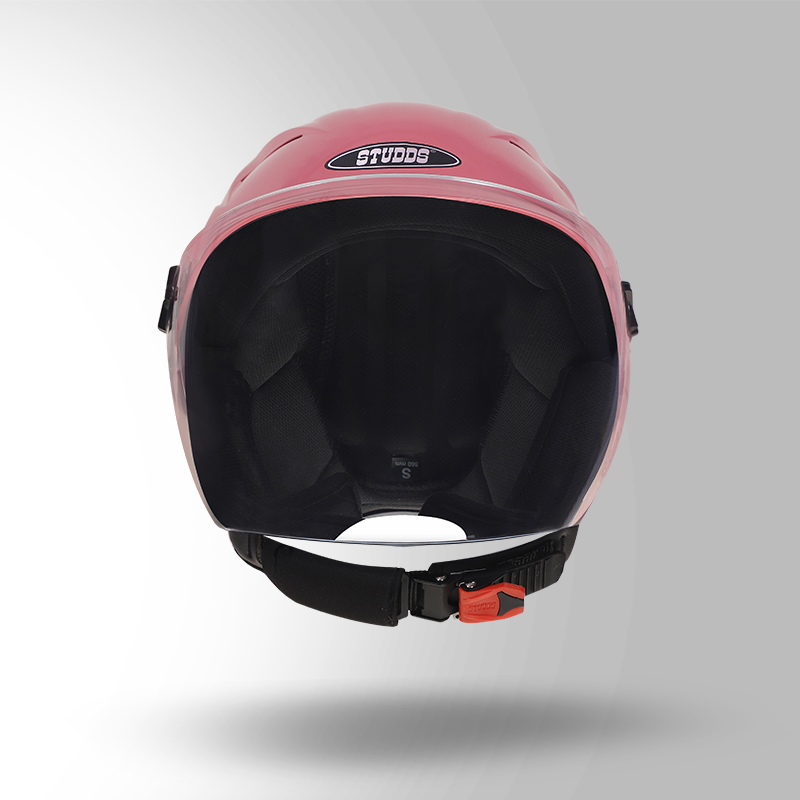 DAME BICYCLE HELMET PINK FRONT VIEW