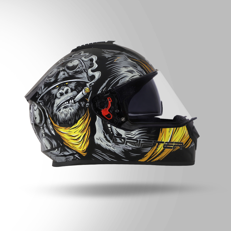 DRIFTER D3 DECOR BLACK AND YELLOW RIGHT VIEW