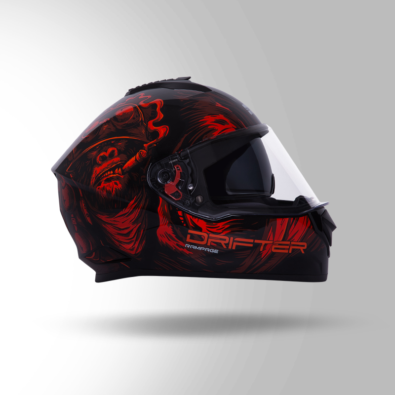 DRIFTER D3 DECOR BLACK & RED LEFT VIEW