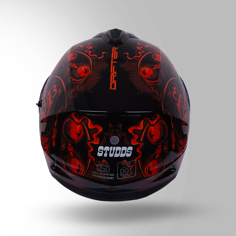 DRIFTER D3 DECOR BLACK & RED BACK VIEW