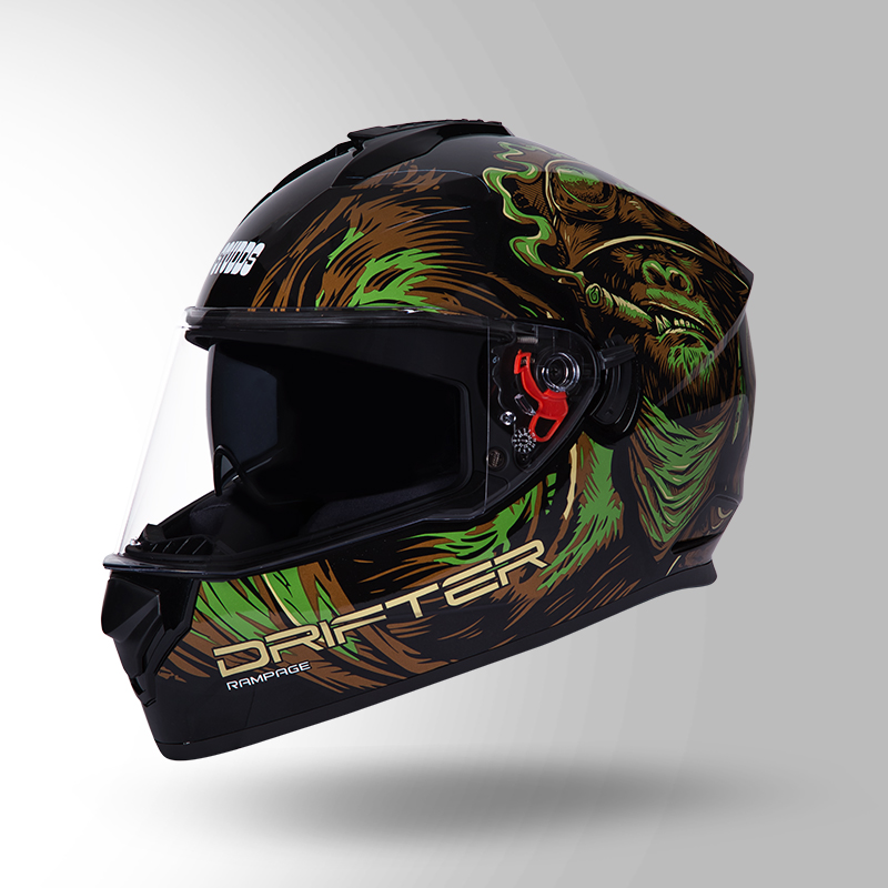 DRIFTER D3 DECOR BLACK & GREEN ISO VIEW