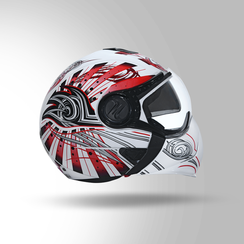 DOWNTOWN D1 DECOR WHITE & RED RIGHT VIEW