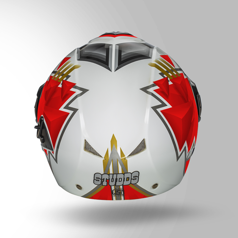 DOWNTOWN D3 DECOR WHITE & RED BACK VIEW