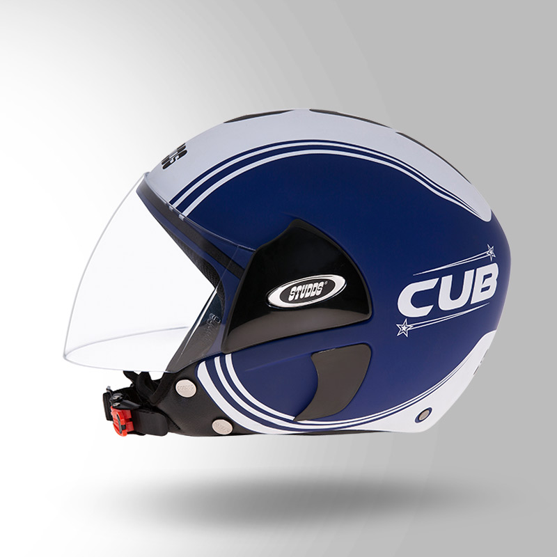 CUB D4 DECOR MATT BLUE & WHITE LEFT VIEW
