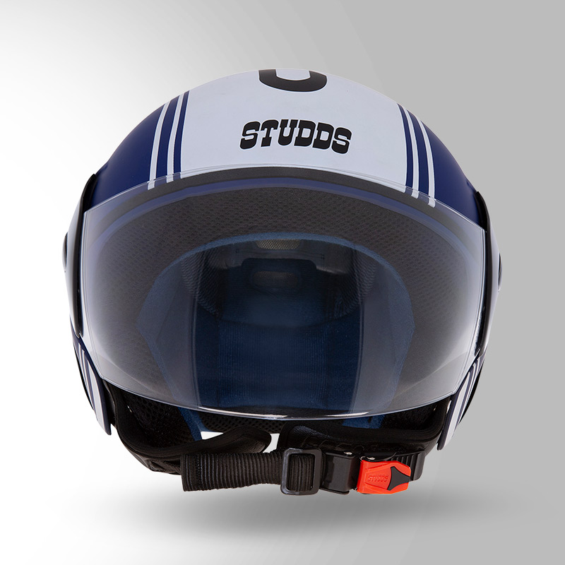CUB D4 DECOR MATT BLUE & WHITE FRONT VIEW