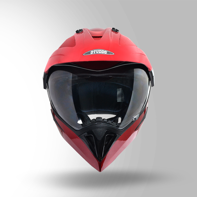 MOTOCROSS PLAIN CHERRY RED FRONT VIEW