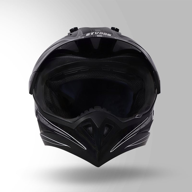 MOTOCROSS D2 DECOR BLACK & GREY FRONT VIEW