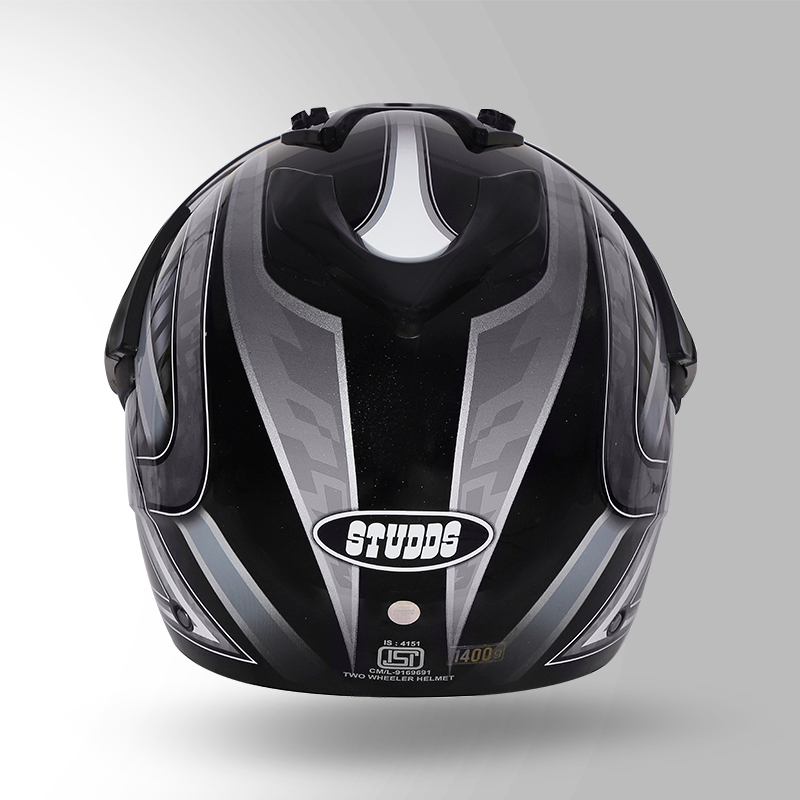 MOTOCROSS D2 DECOR BLACK & GREY BACK VIEW
