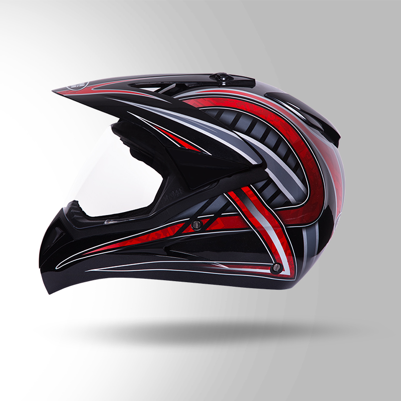 MOTOCROSS D2 DECOR BLACK & RED RIGHT VIEW