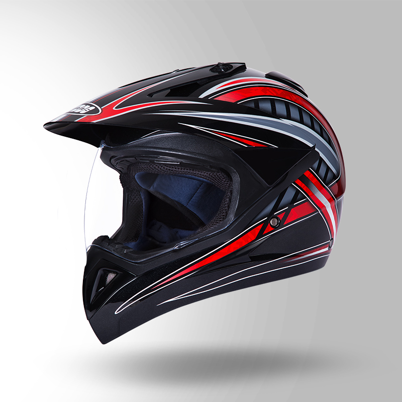 MOTOCROSS D2 DECOR BLACK & RED ISO VIEW