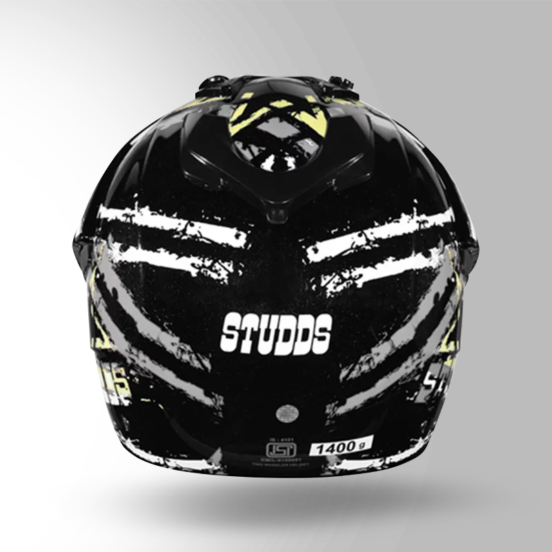 MOTOCROSS D5 DECOR BLACK & GREY BACK VIEW
