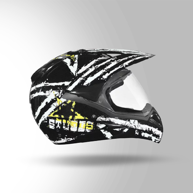 MOTOCROSS D5 DECOR BLACK & GREY RIGHT VIEW