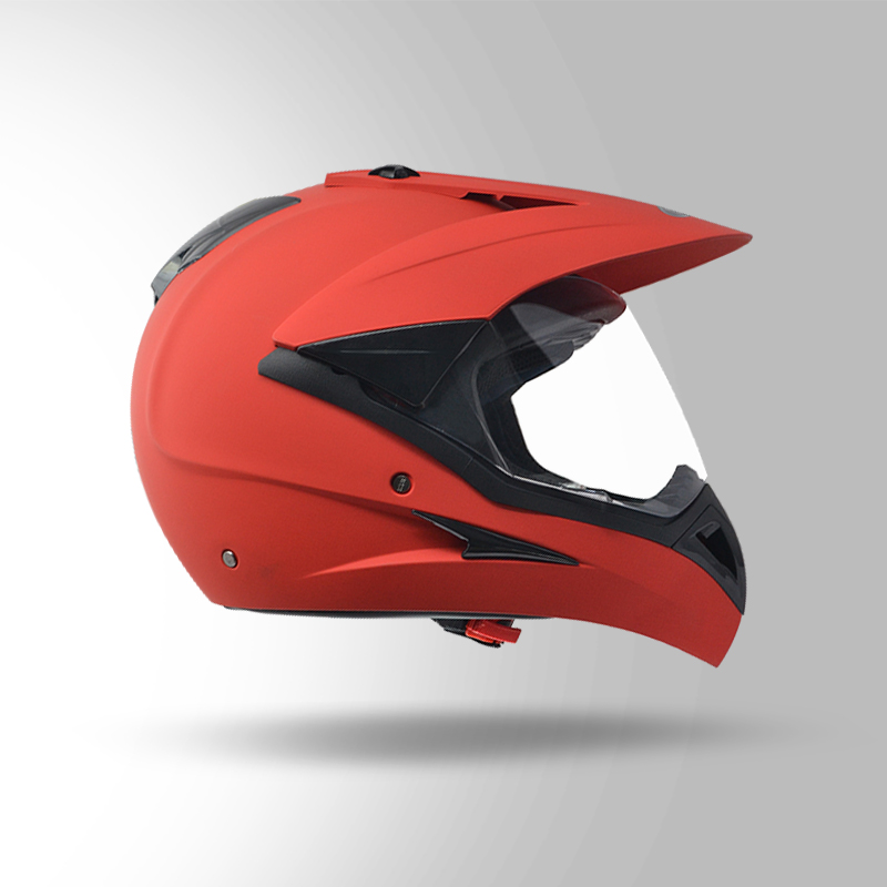 MOTOCROSS PLAIN MATT RED RIGHT VIEW