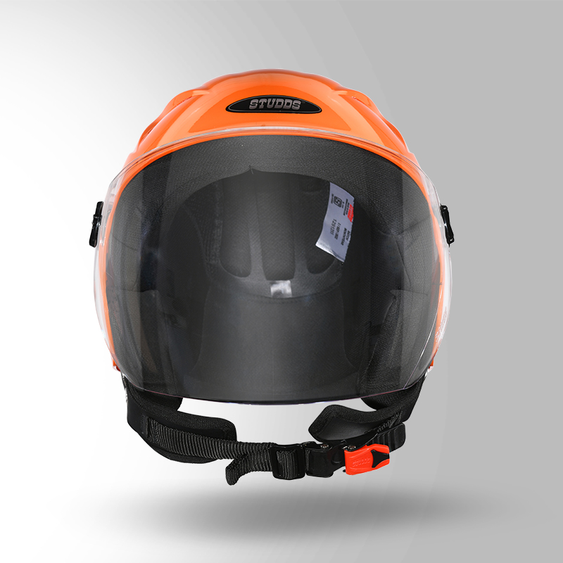 Studds helmet 2024 orange colour