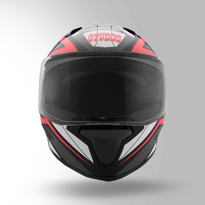 THUNDER D4 DECOR BLACK & RED FRONT VIEW