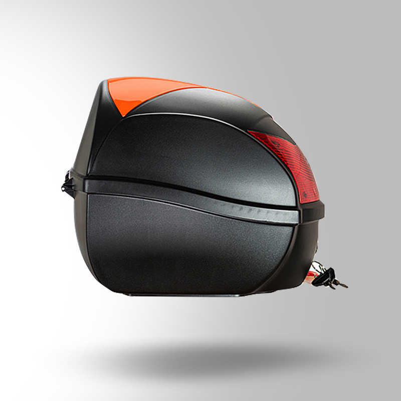 TOP CASE FLOURESCENT ORANGE LEFT VIEW