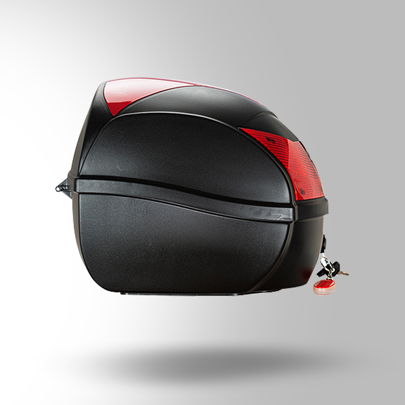 TOP CASE SPORTS RED LEFT SIDE VIEW