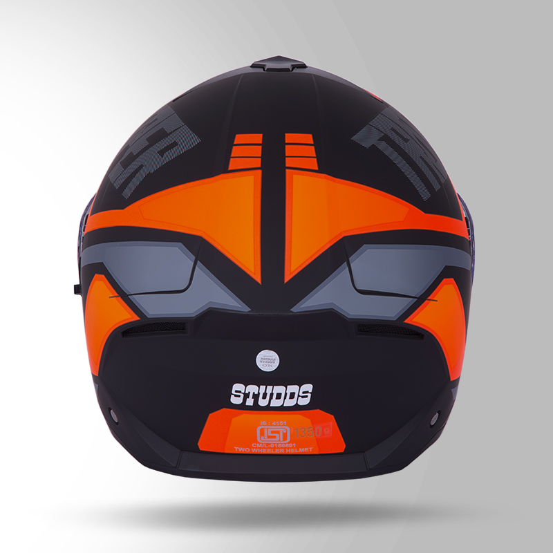 TROOPER DV D1 DECOR MATT BLACK & PINK BACK VIEW