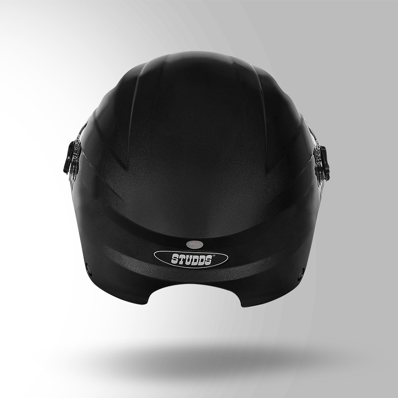 DAME BICYCLE HELMET BLACK BACK VIEW