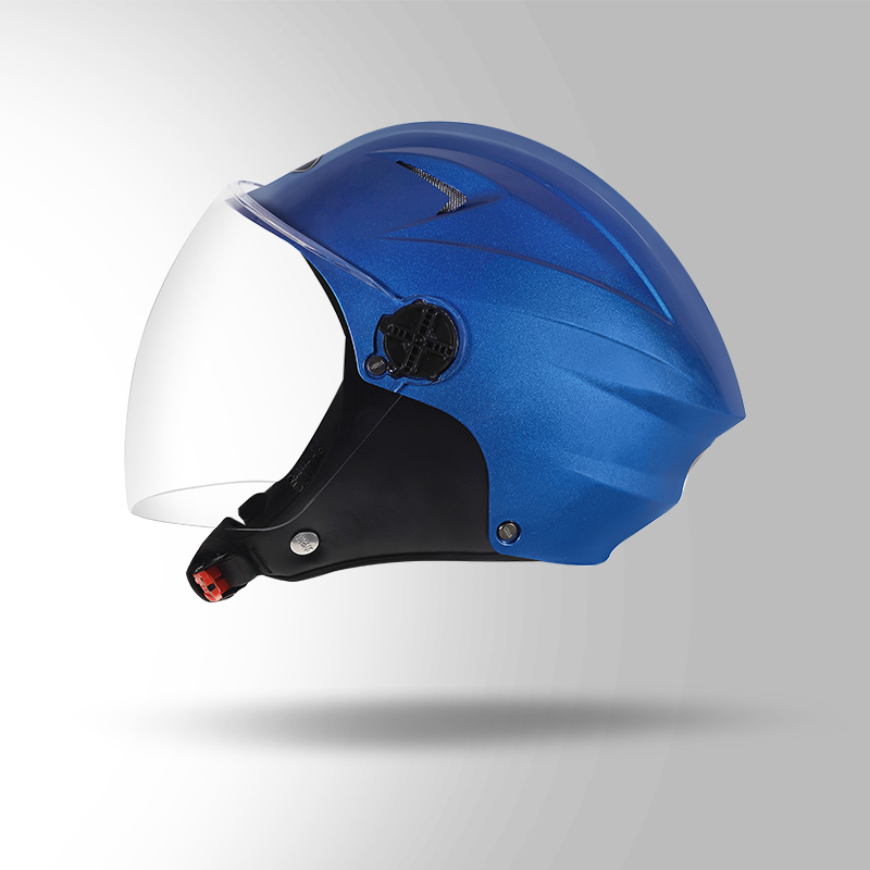 DAME BICYCLE HELMET BLUE LEFT VIEW